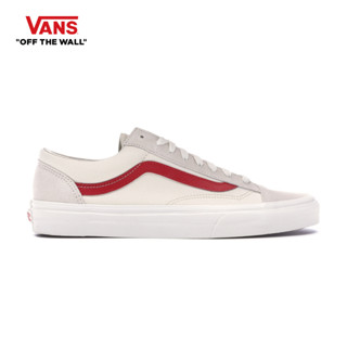 VANS STYLE 36 - MARSHMALLOW/RACING RED รองเท้าผ้าใบ ชาย หญิง