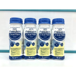 Fresubin 200 ml อาหารสูตรครบถ้วนพร้อมดื่มกลิ่นวนิลามีโปรตีนสูงและใยอาหาร แพ๊คละ 4 ขวด/719 บาท