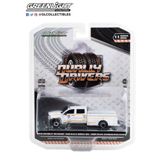 Greenlight 1/64 Dually Drivers Series 11 - 2018 Chevrolet Silverado 3500 Dually Service Bed - Union Pacific Railroad