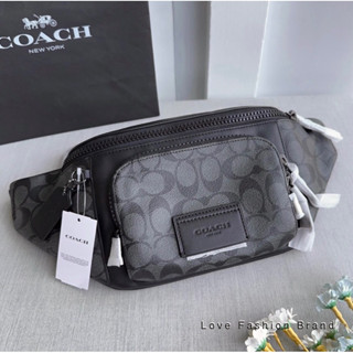 👑ผ่อน0%~แท้100%👑กระเป๋า คาดอก C3765 TRACK BELT BAG F67480