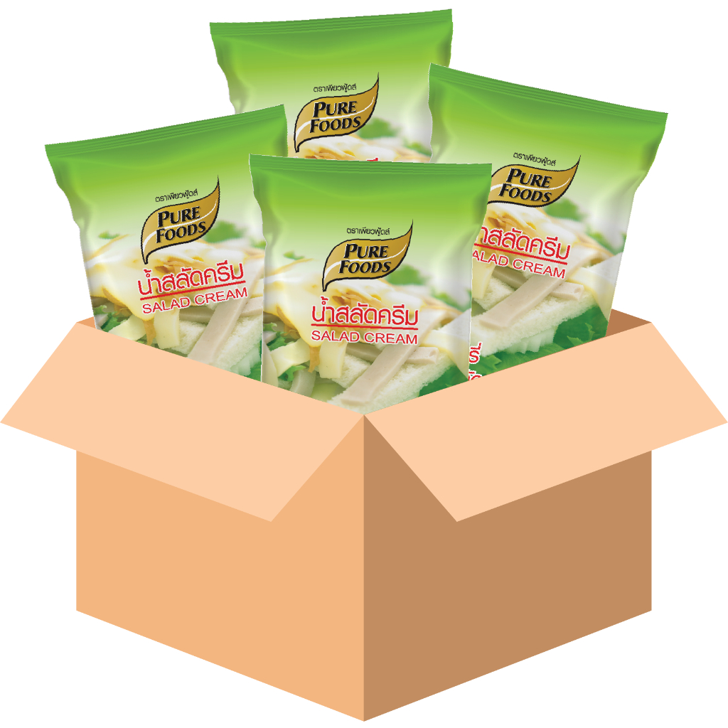 น้ำสลัดครีม สูตรขายดี S05 มีรสชาติ หวานอมเปรี้ยว ไม่เลี่ยน สามารถนำไปประกอบอาหารได้หลากหลาย ขนาด 1000 กรัม 1 ลัง 10 ถุง