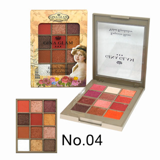 ES485 : GINA GLAM Exquisite Shine Velvet Eyeshadow พาเลท 12 โทนสี No.04 ราคาส่งถูกๆ w.95 รหัส ES485