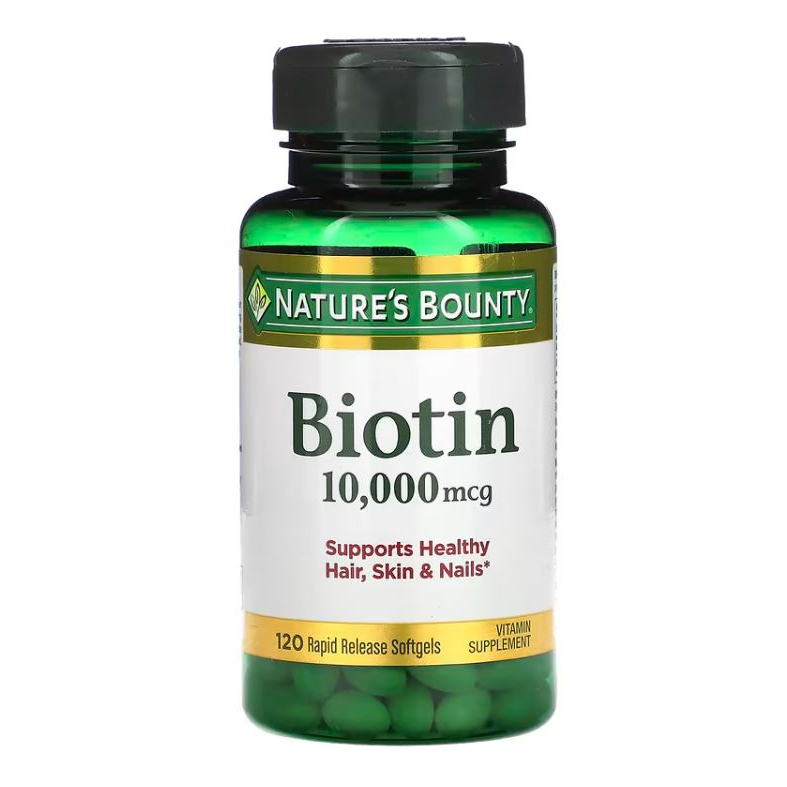 วิตามินไบโอติน Nature's Bounty Biotin 10000 mcg  50, 120,250 เม็ด soft gel ใหม่ แท้