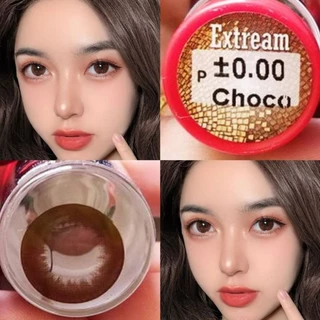 คอนแทคเลนส์ มีอย.ไทย รุ่น Extream/School บิ๊กอาย สีดำ/Choco/Black มีค่าสายตา (0.00)-(-10.00)