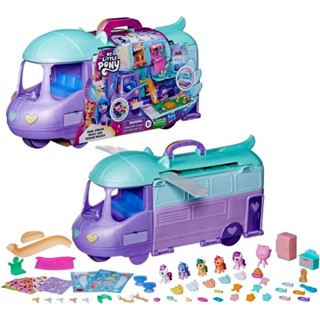 My Little Pony Playset Mini World Magic Mare Stream, Buildable Trailer Camper Van, Mini Toys