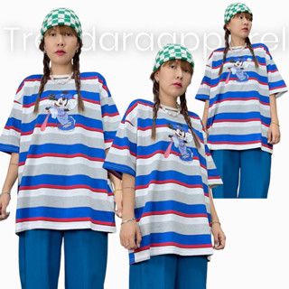 เสื้อยืด oversize สกรีนลาย code:3043 เทา