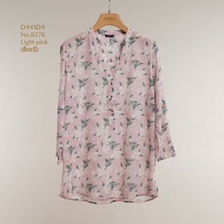 เสื้อแขน7 ส่วน พิมพ์ลาย DAVIDA #8276