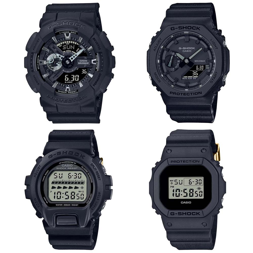 Casio G-Shock นาฬิกาข้อมือผู้ชาย สายเรซิ่น รุ่น GA-114RE,GA-2140RE (GA-114RE-1A,GA-2140RE-1A,DW-6640RE-1,DWE-5657RE-1)