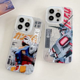 🎁ส่งเชือกเส้นเล็ก🎁เคสไอโฟน 11 13 12 Pro Max การ์ตูน รถ กันดั้ม เคส for ไอโฟน14 pro max soft case Iphone