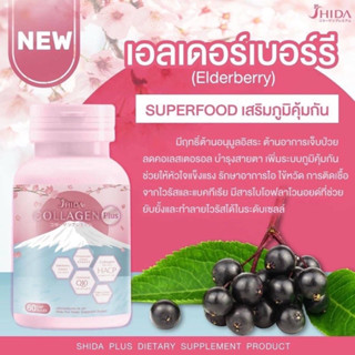 แท้💯% Shida Collagen HACP ชิดะ คอลลาเจน นำเข้าจากญี่ปุ่น [60 แคปซูล] ลดสิว แก้ผิวคล้ำ 💜