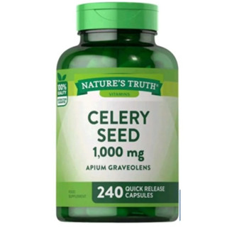 คื่นช่ายฝรั่ง Celery Seed 1000 mg, 240 Vegcaps #Natures Truth