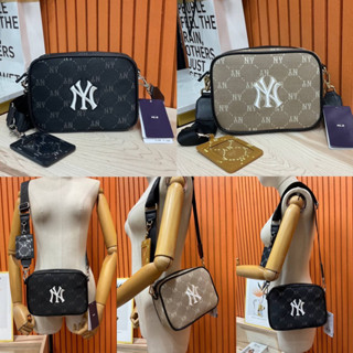 MLB KOREA - DIAMOND MONOGRAM JQD CAMERA BAG NEW YORK YANKEES