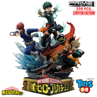 Prime1 Studio UPMMHA-01DXS My Hero Academia Midoriya, Bakugo &amp; Todoroki Deluxe Bonus Version