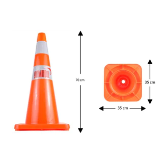 กรวยจราจรพีวีซี รุ่น YAMADA Traffic Cone
