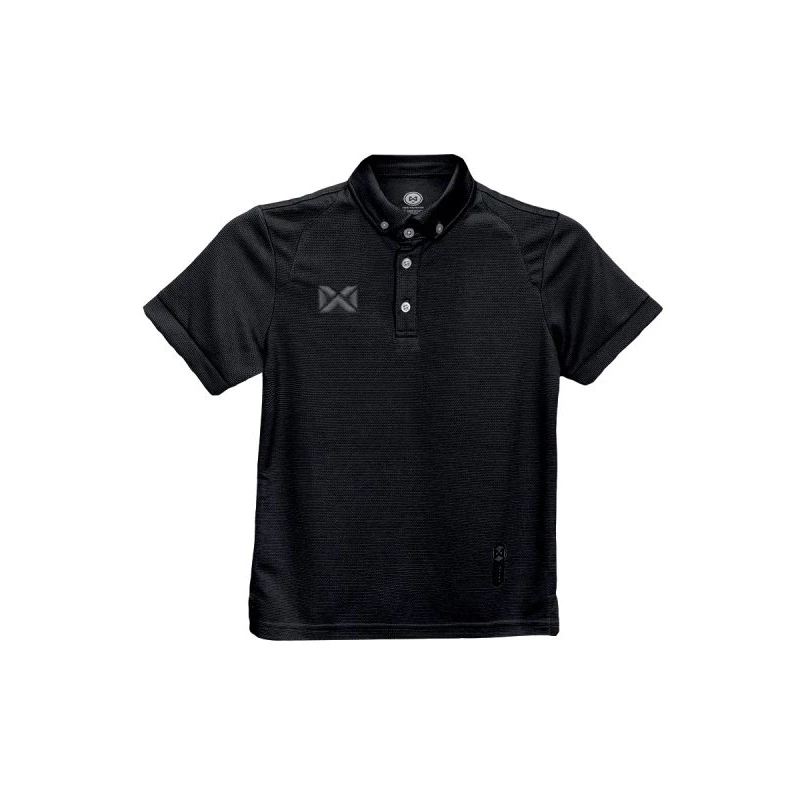 WARRIX เสื้อโปโลเบสิคเด็ก แขนสั้น WA-3315KN ดำ-AA