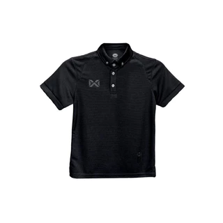 WARRIX เสื้อโปโลเบสิคเด็ก แขนสั้น WA-3315KN ดำ-AA