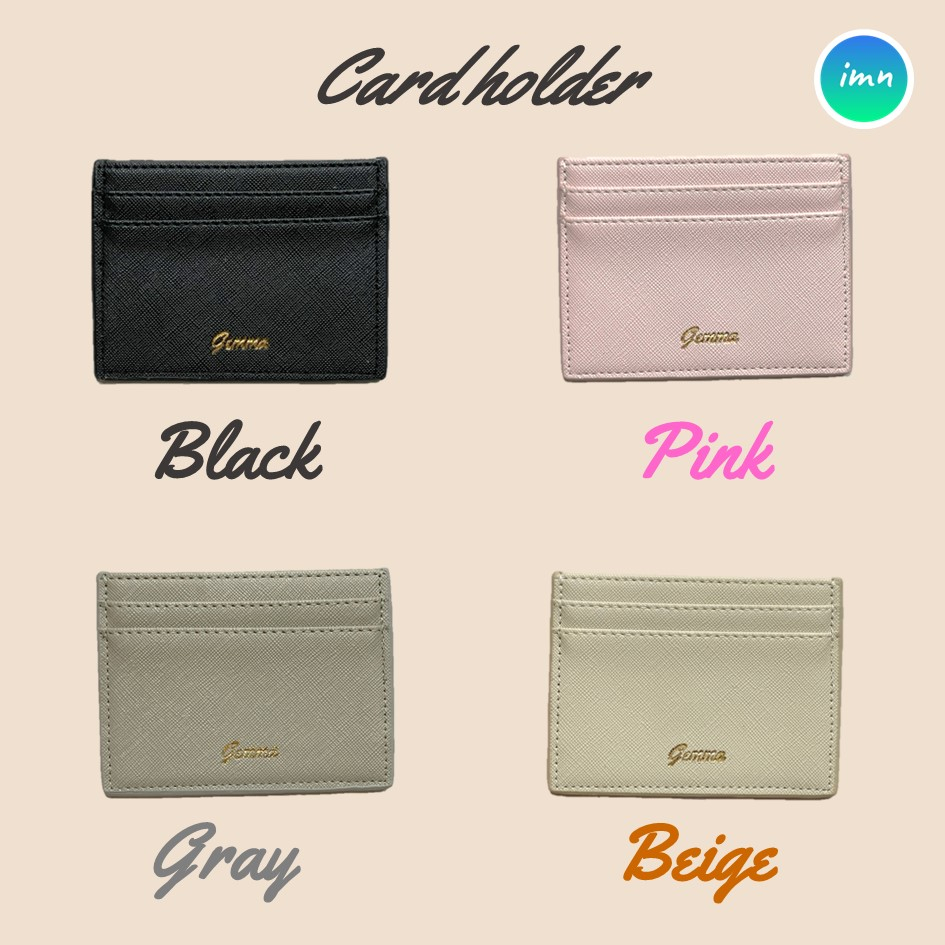 Card holder - Gemma กระเป๋าเก็บบัตร  หนัง Saffiano