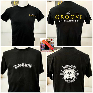 สั่งทำเสื้อยืดคำว่าอะไรก็ได้1ตัวก็รับทำ สกรีนเสื้อยืดงานดิจิตอลปริ้นDTFคมชัดสีสด ผ้าคอตตอนเท้100%