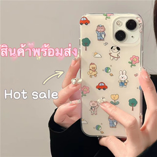 🖤ส่งจากไทยใน24ชม.🖤เคสไอโฟน 14 13 12 11 Pro Max เคส iPhone 11 น่ารัก สติกเกอร์เพชร พกง่ายๆ การป้องกันการตก Case