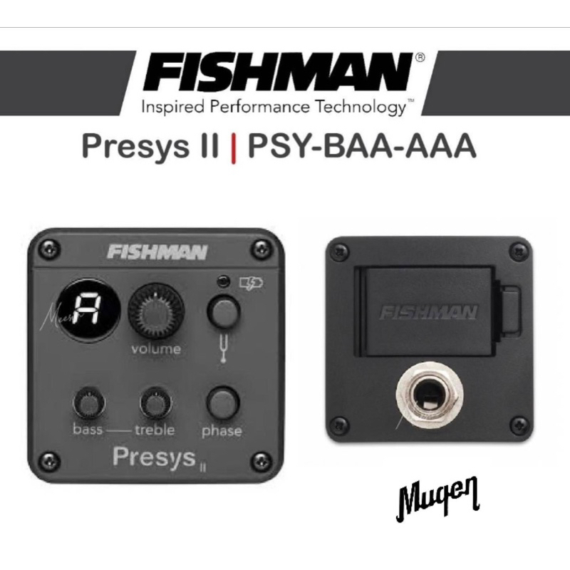 Fishman Presys ll รุ่นPSY-BAA-AAA และรุ่น PSY-BAA-MAAของแท้1000% มี 2แบบให้เลือกจ้า สามารถสแกนด์ QR Code ได้ว่าของแท้