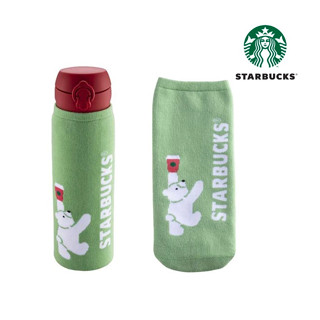 STARBUCKS : Taiwan 2022 Christmas Thermos 500 ml. Protector [星巴克]童話熊隨身瓶衣套 ชุดป้องกันเทอร์มอส ของใหม่ ของแท้ 100%