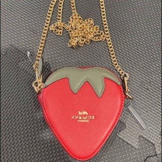 Coach Strawberry Coin Case ใส่เหรียญ