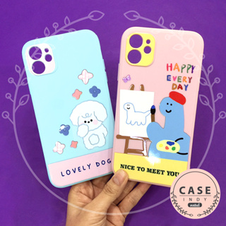 Vivo Y02s Y11/Y12/Y15/Y17 Y16 Y20/Y20s/Y12s Y21(2021) Y22(2022)เคสนิ่มสีพาสเทล TPU กันเลนส์กล้อง พิมพ์ลายการ์ตู