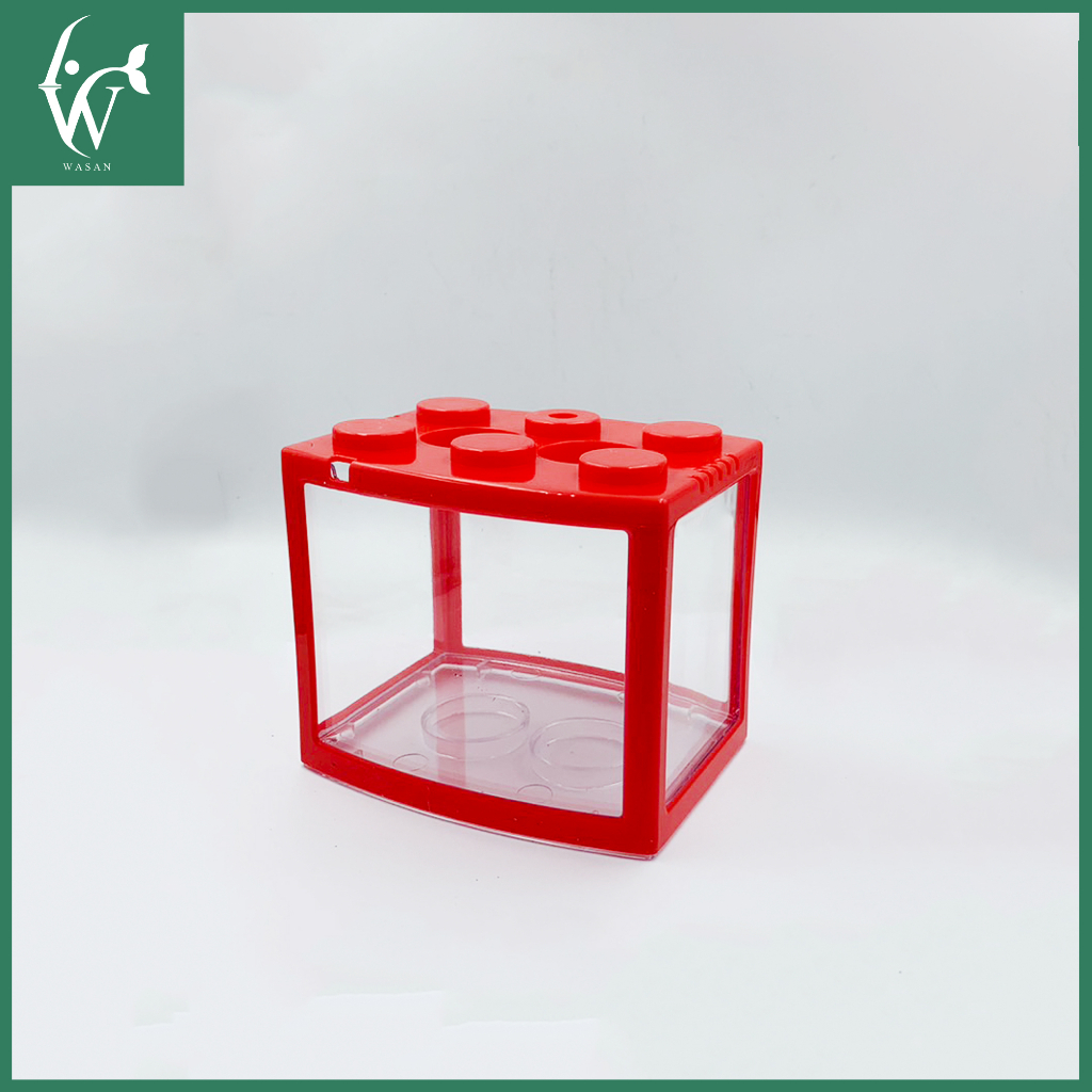 ตู้ปลาเลโก้ ตู้ปลาขนาดเล็ก คละสีส่ง เหมาะสำหรับเลี้ยงปลากัด ปลาขนาดเล็ก - รูปที่ 4