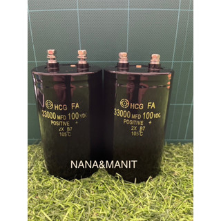 CAPACITOR  33000UF100V(VDC) SIZE:60x105MM (งานแท้)❗️พร้อมส่งในไทย❗️🇹🇭ชิ้นละ