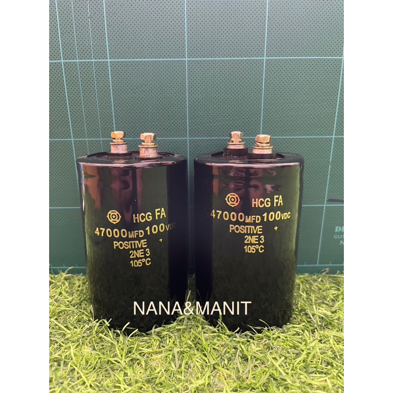 CAPACITOR  47000UF 100V อ้วน75MMxสูง120MM (งานแท้)❗️พร้อมส่งในไทย❗️🇹🇭ชิ้นละ