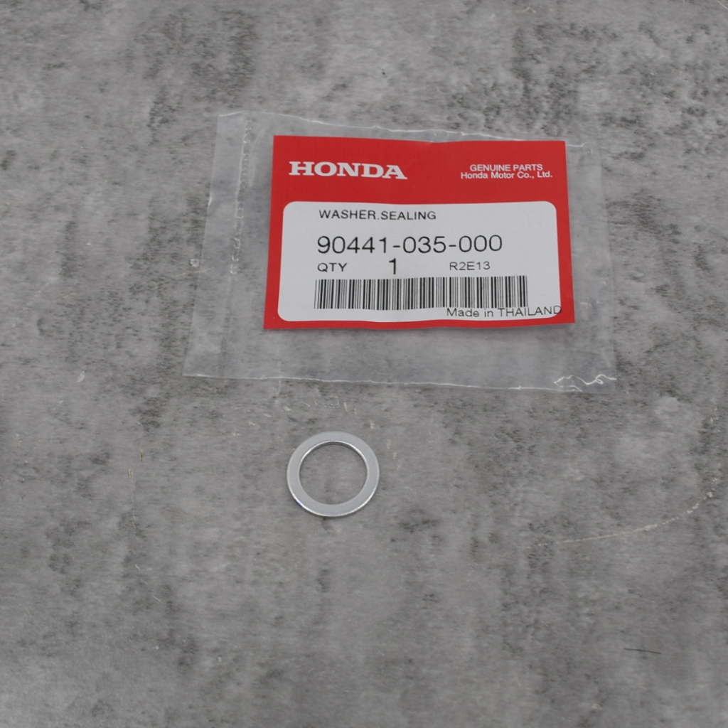 แหวนรองน๊อตกระบอกดันโซ่ราวลิ้น (มิเนียม รูใน14.3 นอก20 หนา1.5) แท้ศูนย์ฮอนด้า ราคา/1ชิ้น 90441-035-0