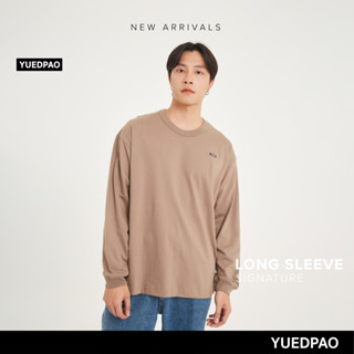 Yuedpao No.1 เสื้อยืดSignature Longsleeve Summer ผ้าหนาทรงสวย ยับยากรีดง่าย รับประกันไม่ย้วย 2 ปี สี Walnut