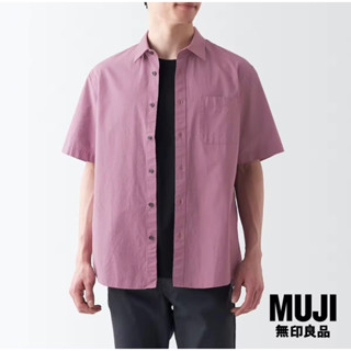 เสื้อเชิ้ตแขนสั้น ผ้าบรอดฟอท ผู้ชาย MUJI