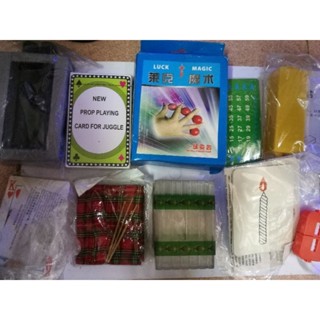 (set10-20ชิ้น) ชุดฝึกเล่นมายากล 10, 12, 15, 20 แบบ มีเฉลย jugglery magic
