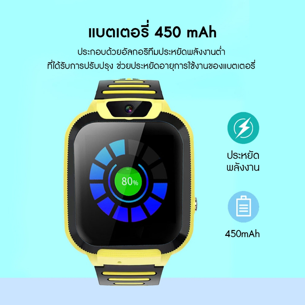 รุ่นใหม่ นาฬิกาเด็ก เมนูไทย สมาร์ทวอทช์ Q20 ใส่ซิม โทรได้ GPS ติดตามตำแหน่ง ถ่ายรูปได้ ยกได้หมุนได้ SmartWatch นาฬิกา - รูปที่ 3