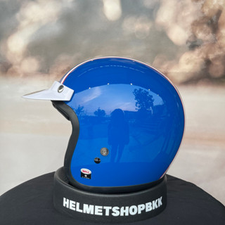 หมวกกันน็อคเปิดหน้า BELL CUSTOM 500 SIX DAY MCQUEEN BLUE/WHITE