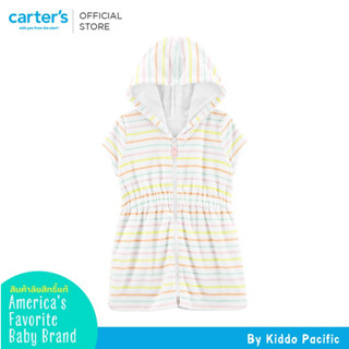 CARTERS COVERUP STRIPE DRESS  คาร์เตอร์เดรสเด็กผู้หญิง มีฮูก  ลายทาง L10