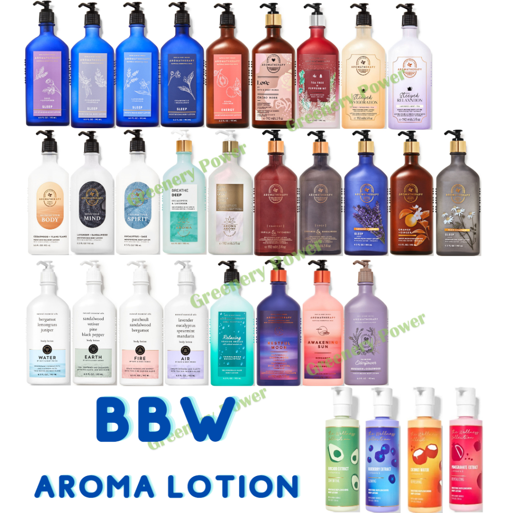 BBW Aroma Lotion Bath&Body Works body lotion 192ml ขวดแก้ว 230ml ขวดพลาสติก กลุ่ม Aromatherapy