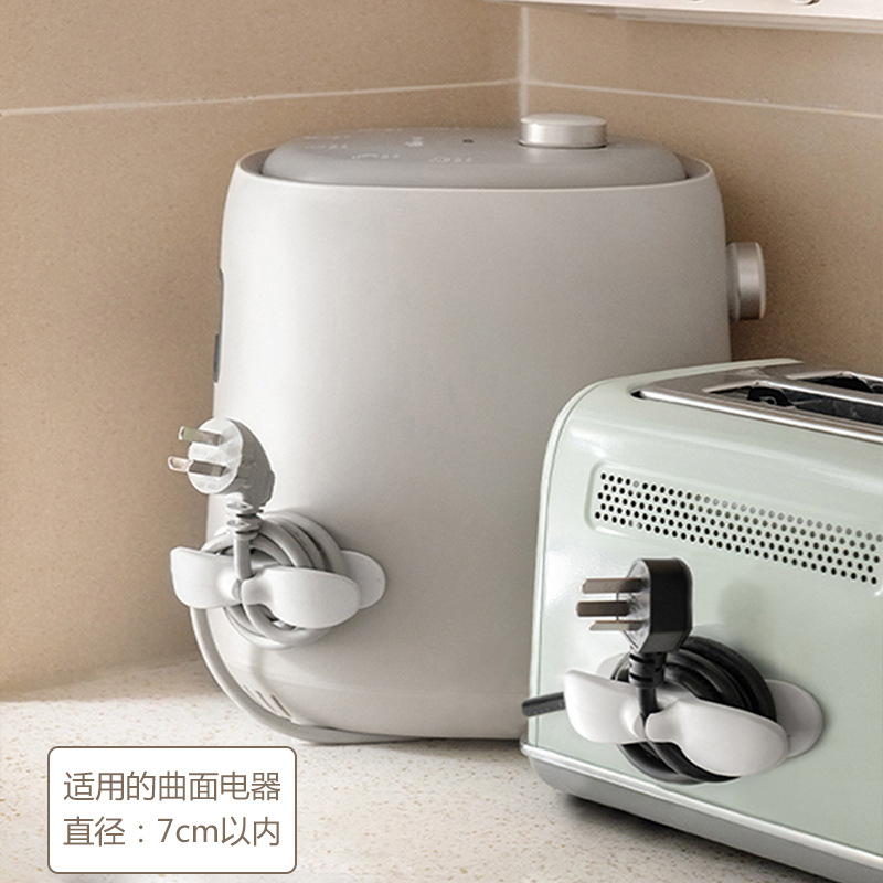 ชั้นวางของซิลิกาเจล แบบติดผนัง มีกาวในตัว ประหยัดพื้นที่ สําหรับจัดเก็บสายไฟ สายเคเบิ้ล สายไฟ อเนกประสงค์ - รูปที่ 2