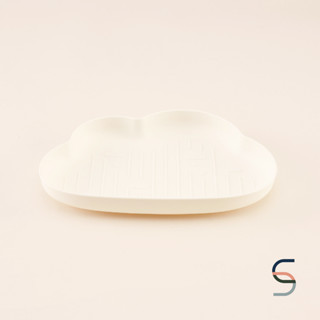 SARABARN Cloud Fruit Plate | จานใส่ผลไม้ จานลายก้อนเมฆ จานพลาสติก