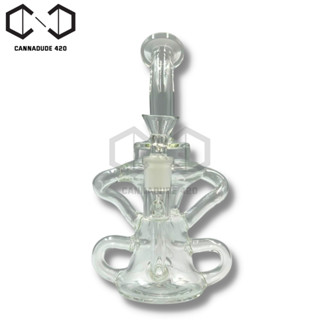 Recycler Glass Dab rig 8" HTB Dabrig บ้องแก้วน้ำวน แจกันแก้ว BU065