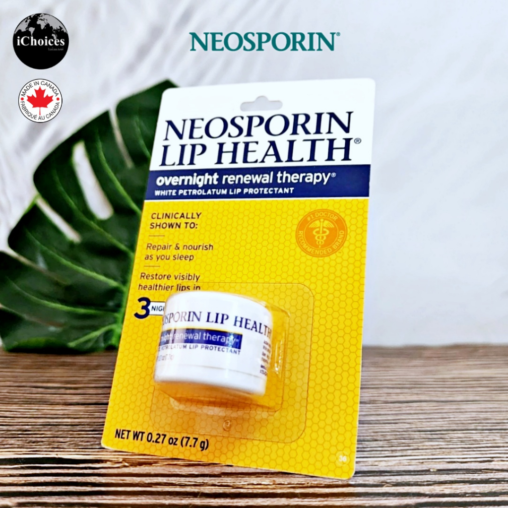 75% OFF ราคา Sale สินค้า Exp 10/24 [Neosporin] Lip Health Overnight Renewal Therapy 7.7 g ลิปบาล์ม ใ