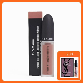 （authentic）Mac - Powder Kiss Liquid Lip colour 5ml#987 #983 #991 #998 #988 Matte texture with intense color