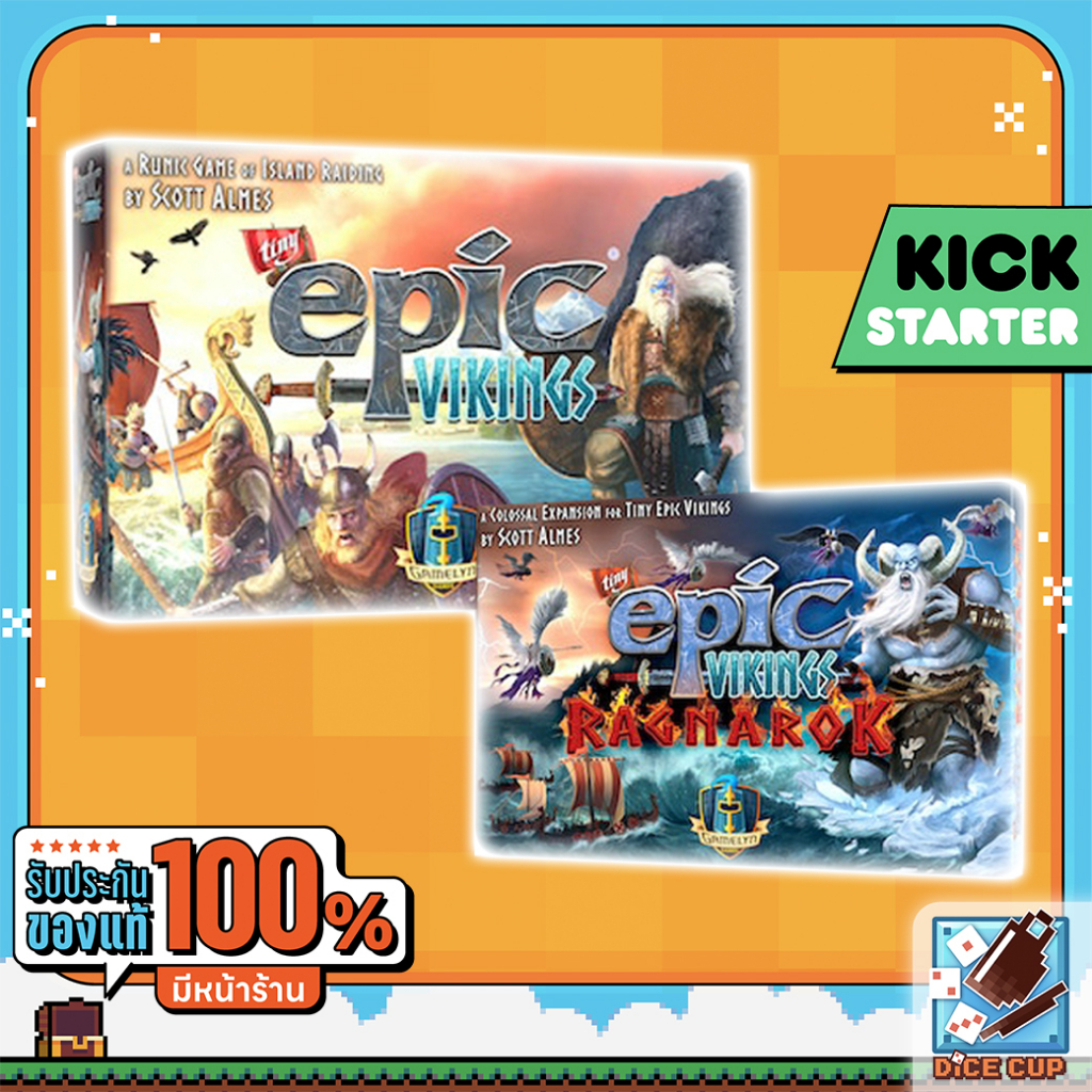 [ของแท้] Tiny Epic Vikings Deluxe + Tiny Epic Vikings Ragnarok Kickstarter & retail Board Game