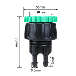 AD-212 หัวต่อก๊อกน้ำ ข้อต่อก๊อกน้ำ แบบเกลียวใน 1/2" และ 3/4" ต่อ สายไมโคร 4/7 หรือ 5/7 ออก 2 ทาง