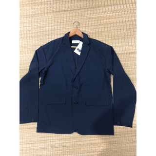AZUL by moussy เบลเซอร์กรม ผ้าเบาใส่สบายไม่ร้อน งานใหม่ แบรนด์ญี่ปุ่น size M