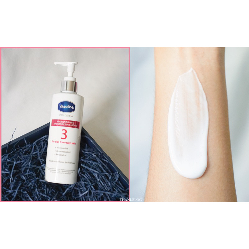 แท้ 100% VASELINE - Pro Derma Niacinamide Brightening Body Lotion (250 ml.) วาสลีนสูตร 3