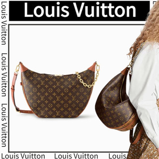 🎈หลุยส์ วิตตอง LOUIS VUITTON  LOOP HOBO กระเป๋าถือ/กระเป๋าสุภาพสตรี/กระเป๋าสะพายข้าง/กระเป๋าสะพายข้าง/ใหม่ล่าสุด/ยุโรปแท