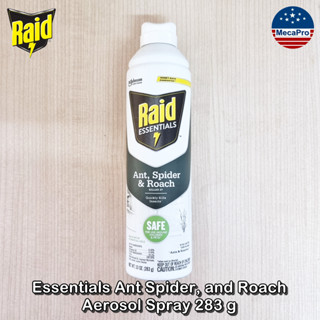 Raid® Essentials Ant Spider, and Roach Aerosol Spray 283 g สเปร์ย กำจัดมด แมงมุม แมลงสาบ และแมลงคลานอื่นๆ สเปร์ยกำจัดแ