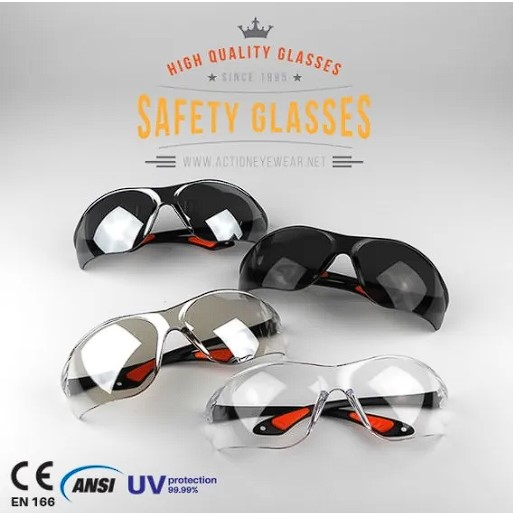 𝙂𝙤𝙤𝙙𝙘𝙖𝙧🚗 แว่นตานิรภัย แบรนด์ Action Eyewear รุ่น B717  - ฟรีซองใส่แว่น